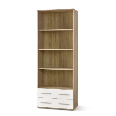 Bookcase LIMA REG3 sonoma oak / white